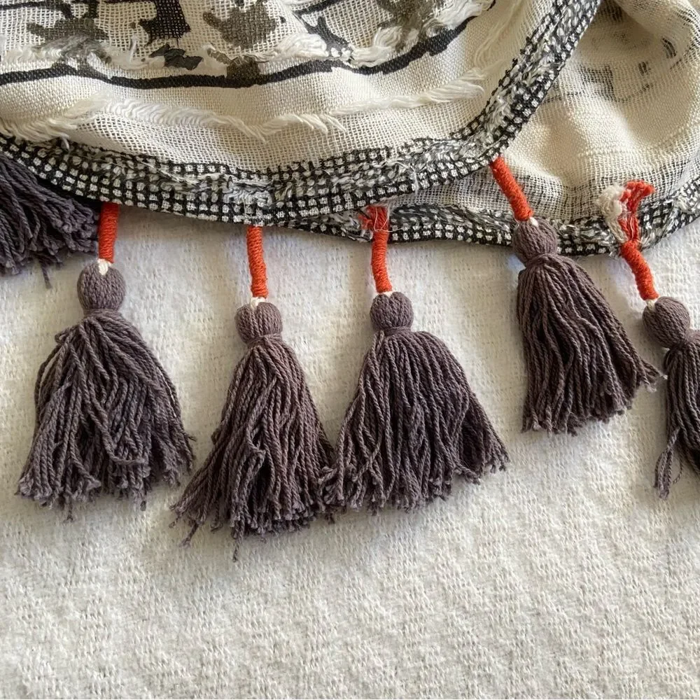 Urban Outfitters Textured Tapestry With Tassels